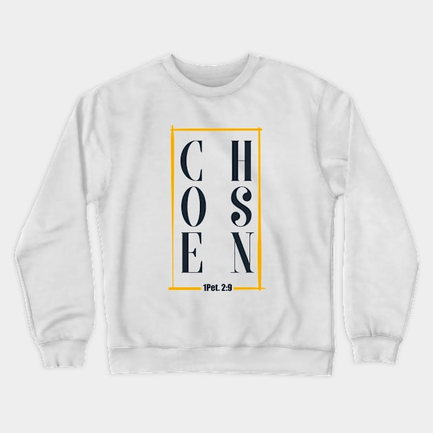 Chosen - Bible - D3 Designs Crewneck Sweatshirt by D3Apparels